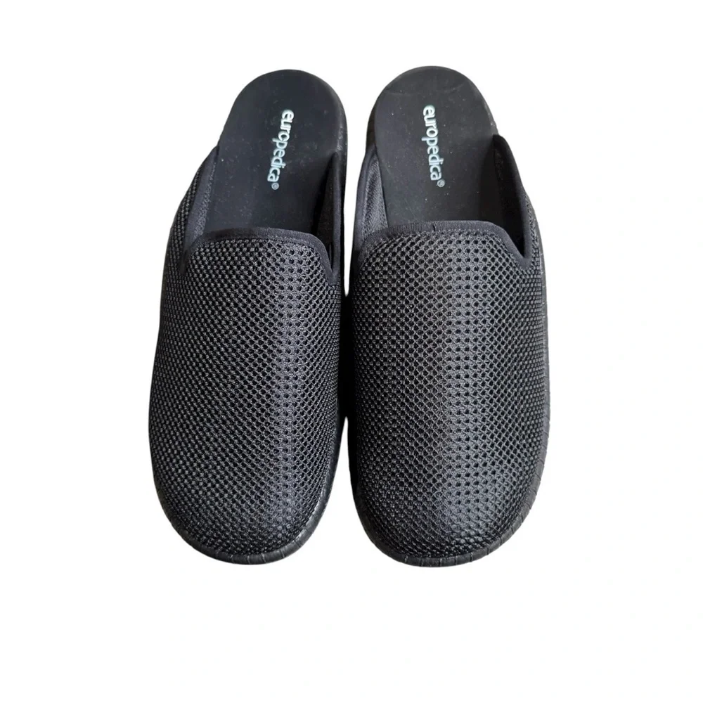 New Europedica Mesh Orthopedic Mule Unisex Slippers Black 42 S5